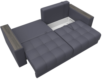 Диван прямой с декором Лига-049 НПБ, экокожа GRIFON