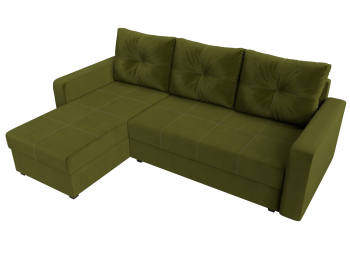 Угловой диван Ливерпуль Лайт левый угол, микровельвет