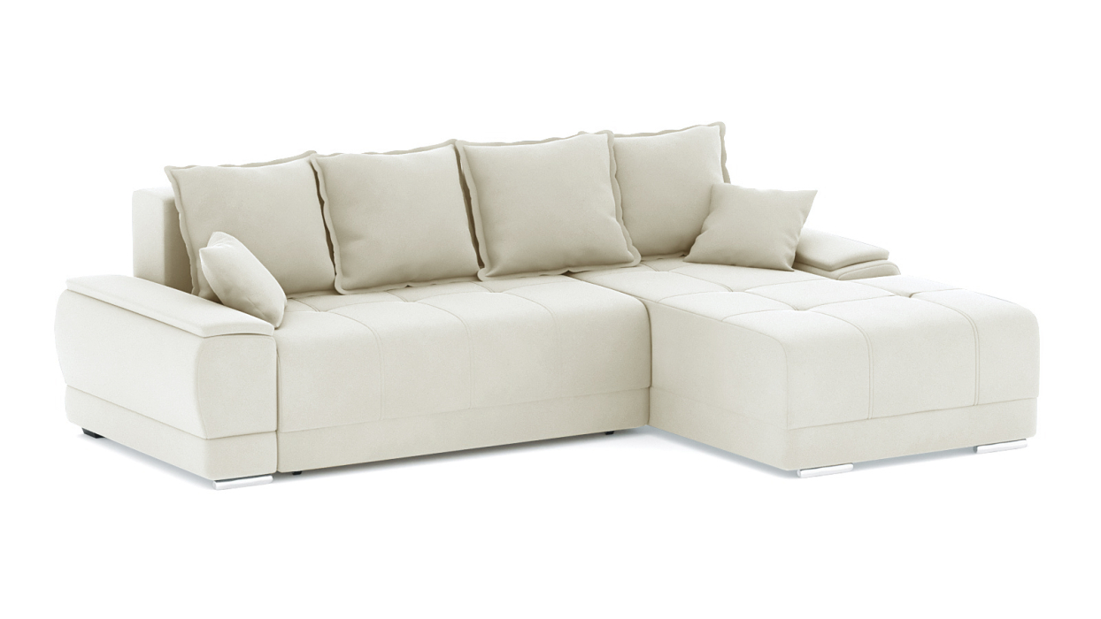 Диваны угловые в гостиную, Диван-кровать угловой Нордвикс Мини, велюр