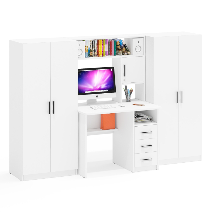 Домашние кабинеты, Стол для компьютера и два шкафа СК-9