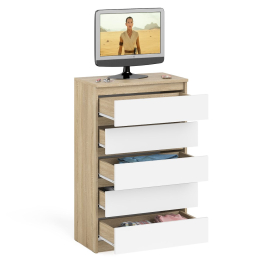 Узкий комод пять ящиков Мори МК700.5