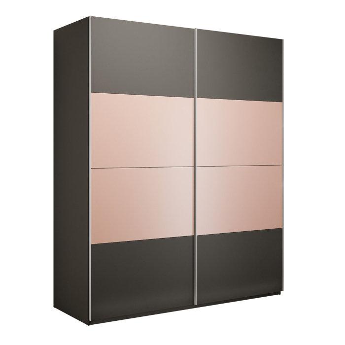 Шкафы-купе 2-х дверные, Шкаф-купе Эста 2-х дверный ДСП/Стекла пудра/Доводчик 160х66х240