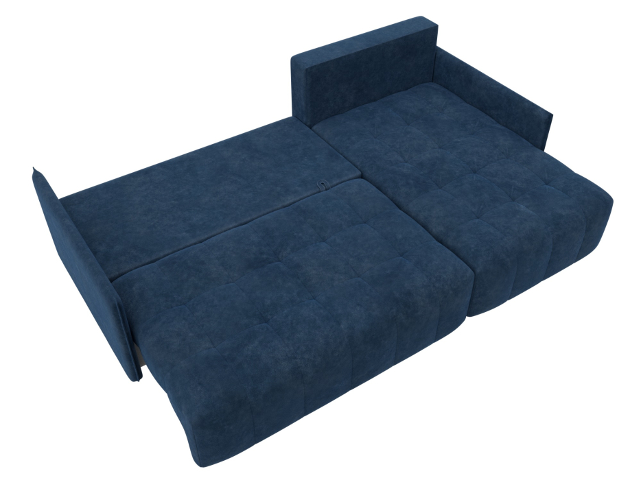 Диваны угловые в гостиную, Диван угловой Лига-054 НПБ угол универсальный, велюр BRUT