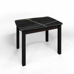 Флорида Стол венге, ноги квадрат/черные №12