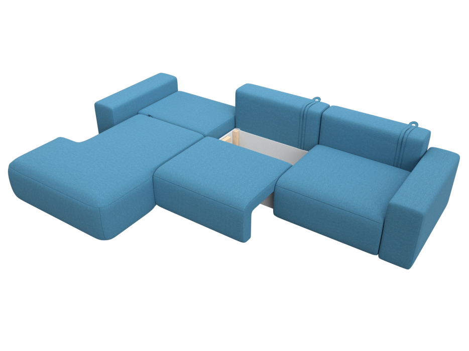 Диваны угловые в гостиную, Диван угловой Лига-036 НПБ Классик Лонг левый угол, рогожка Амур