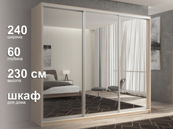 Шкаф-купе 3х дверный Кааппи 1 240х60