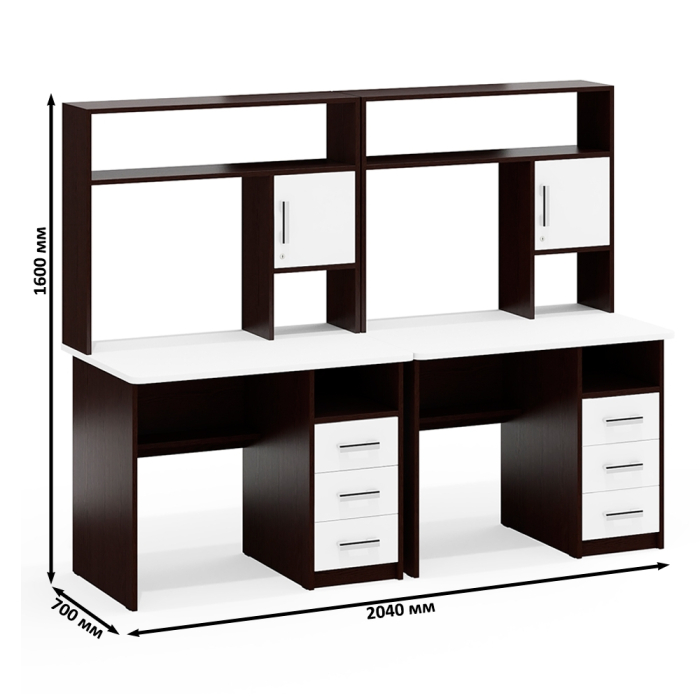 Домашние кабинеты, Стол компьютерный для двоих детей