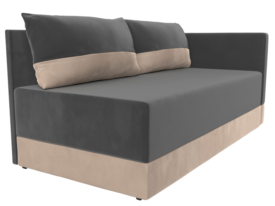 Кушетка диван, Кушетка Никас правая, велюр