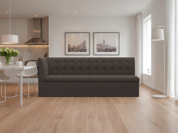 Диван кухонный Бриз с углом слева, рогожка Амур