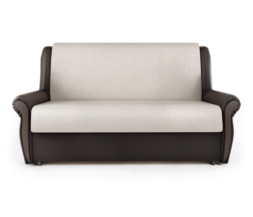 Диваны с ящиком для белья, Диван-кровать Аккорд М 160, экокожа/шенилл