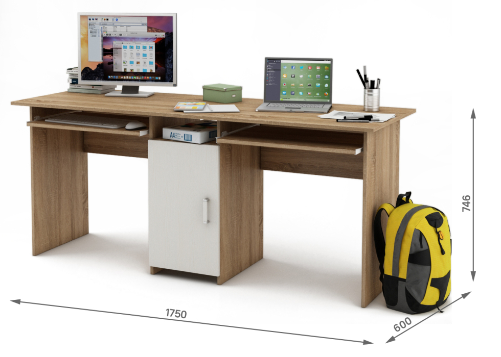 Прямые, Письменный стол Лайт-10К