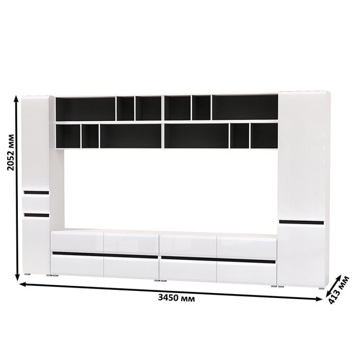 Стенки для гостиной, Сидней Комплектация № 98