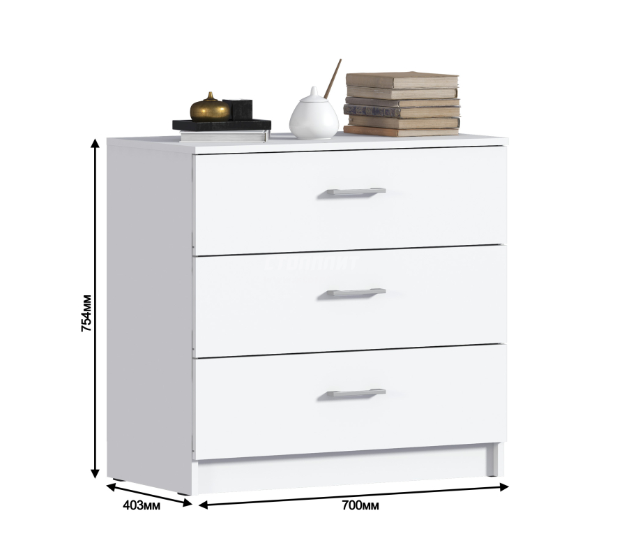 Комод Терра (Лофт) СБ-2964 Белый