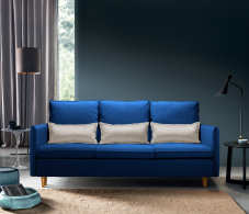 Диваны кровати со спальным местом, Диван кровать прямой Оливер,микровелюр