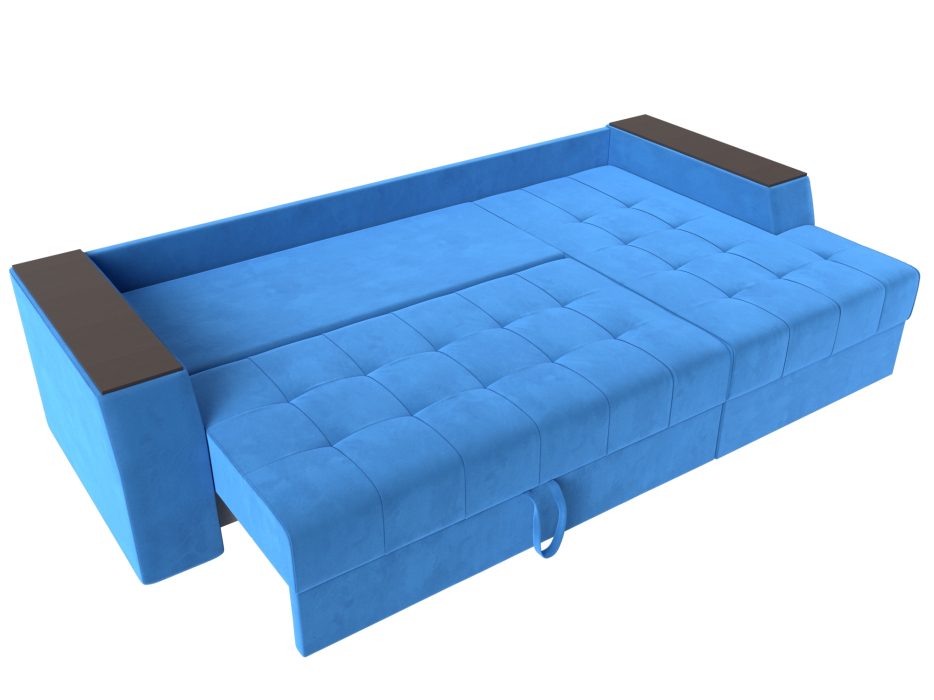 Диваны угловые в гостиную, Угловой диван Эмир БС правый угол, велюр