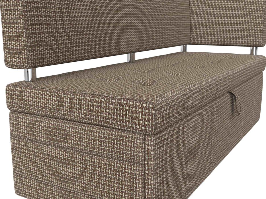 Диваны угловые кухонные, Кухонный прямой диван Стоун с углом правый, рогожка