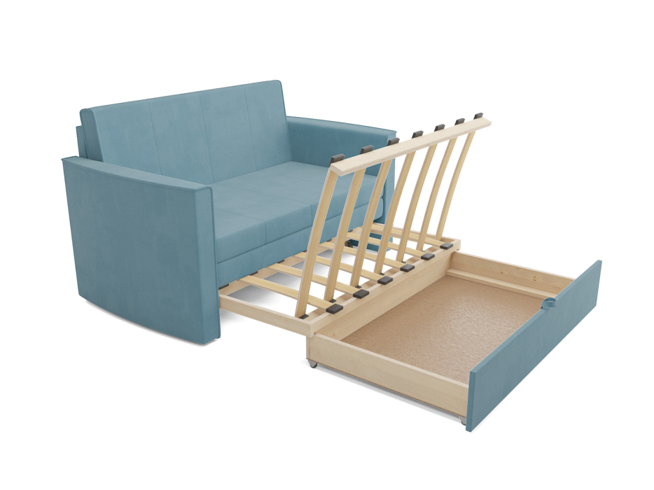 Диваны выкатные, Диван прямой выкатной Санта №2 (Велюр)