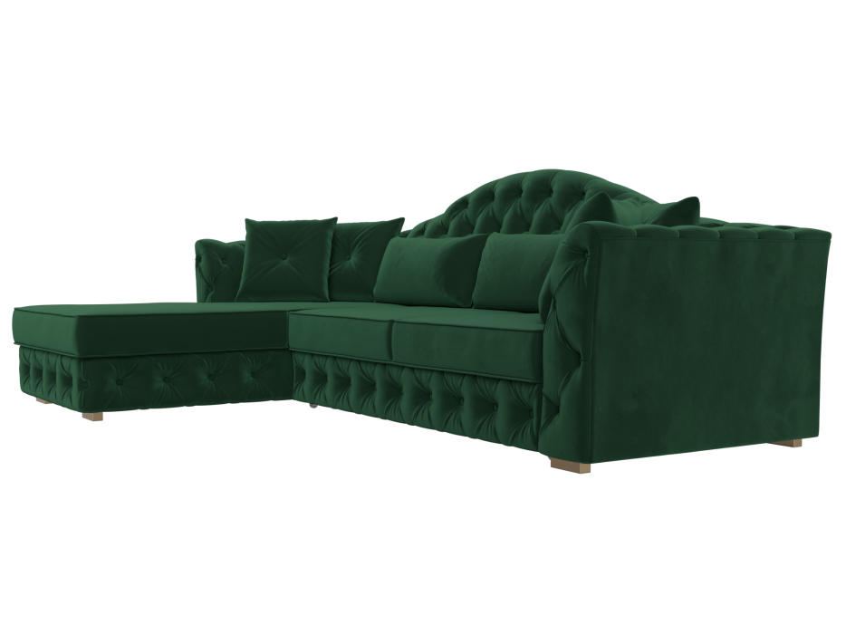 Диваны угловые в гостиную, Диван угловой Артис левый угол, велюр