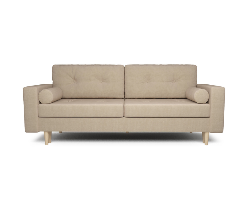 Диваны кровати прямые, Диван прямой тик-так Белфаст (Рогожка)