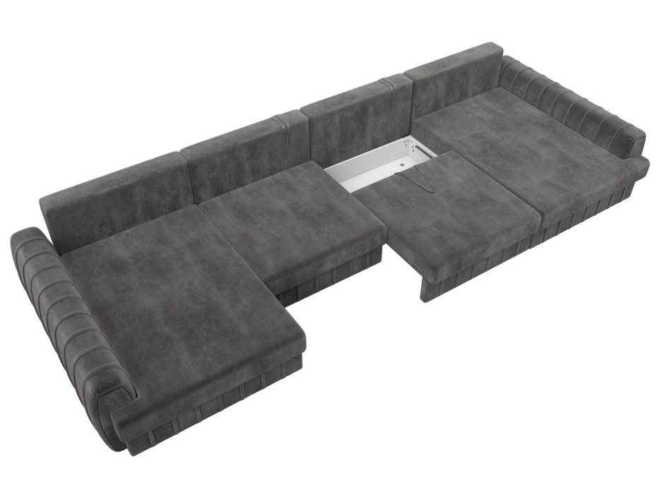 Диваны угловые в гостиную, Диван П-образный Лига-057 НПБ Лонг, велюр TOWER