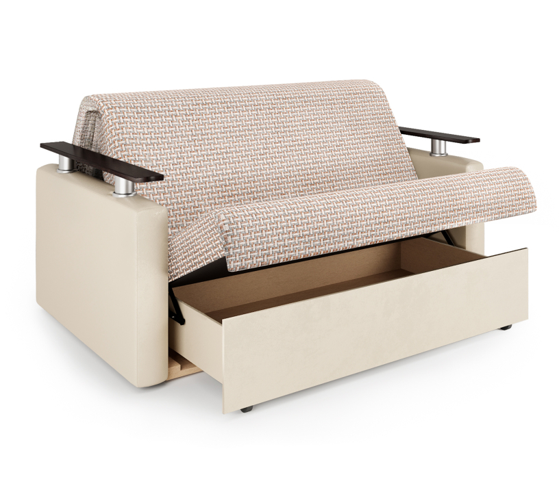 Диваны с ящиком для белья, Диван-кровать Шарм 120, корфу/экокожа