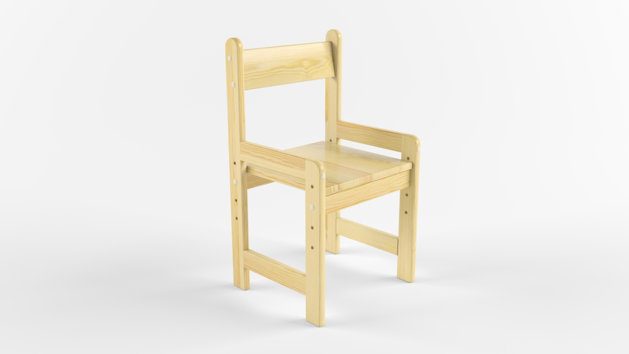 Детские стулья, Растущий «Стул» деревянный (не окрашен)