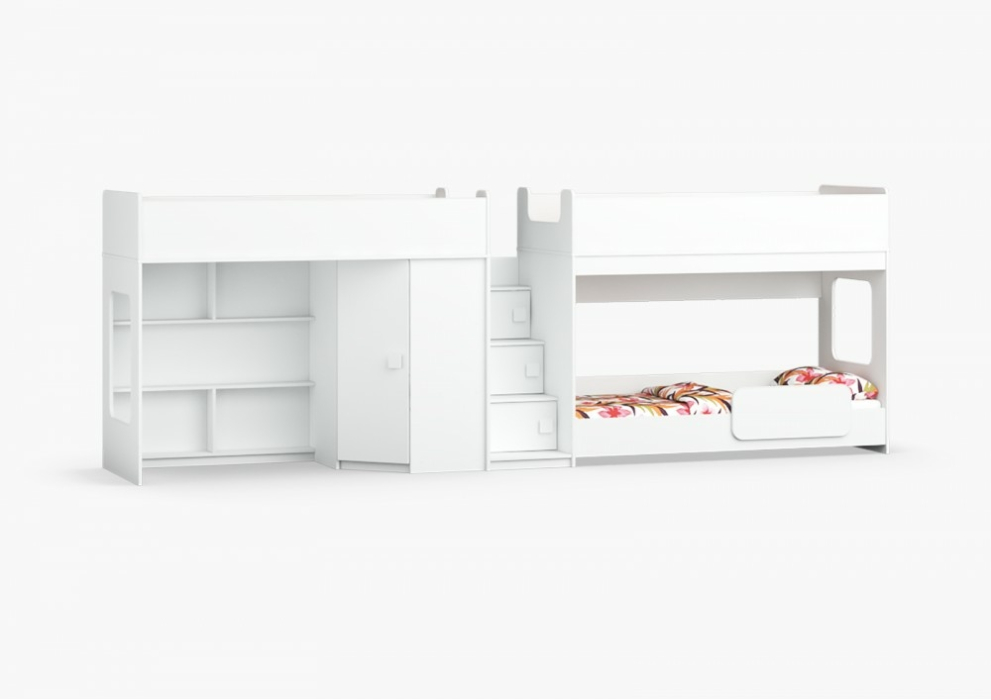 Для детей от 3 лет, Трехъярусная кровать Л-43.2.5