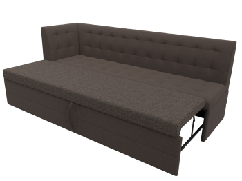 Диван кухонный Бриз с углом слева, рогожка Амур