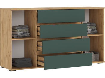 Комод Норд 2 двери/4 ящика 1600, матовый