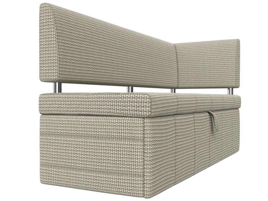 Диваны угловые кухонные, Кухонный прямой диван Стоун с углом правый, рогожка