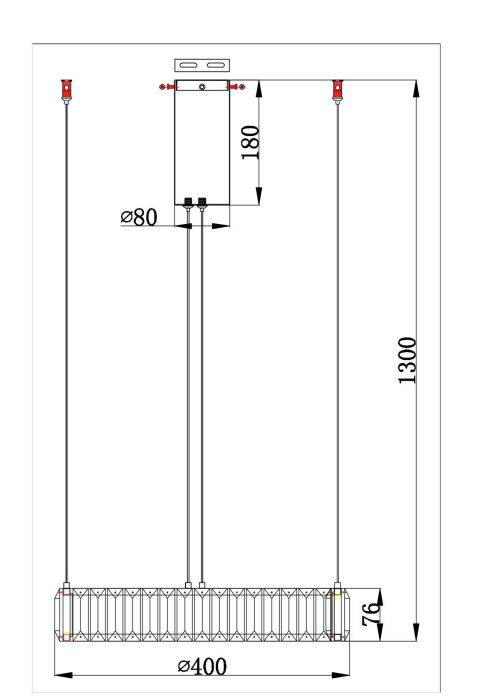 Светильник подвесной, Подвесной светильник RENATA 40см
