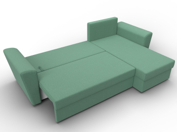 Угловой диван Амстердам Лайт правый угол, рогожка Амур