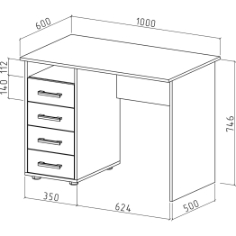 Письменный стол Остин-4