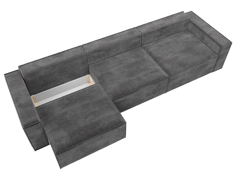 Диваны кровати со спальным местом, Диван прямой Куба лонг, велюр TOWER