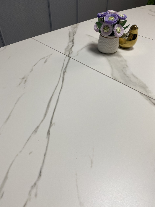 Обеденные столы, Стол Kenner AA1400 раздвежной, керамика, опоры черные