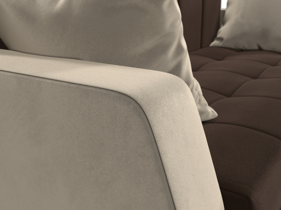 Диваны кровати со спальным местом, Диван прямой Малютка, микровельвет