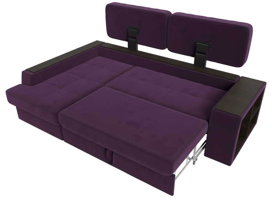 Диваны угловые в гостиную, Угловой диван Брюссель левый угол, велюр