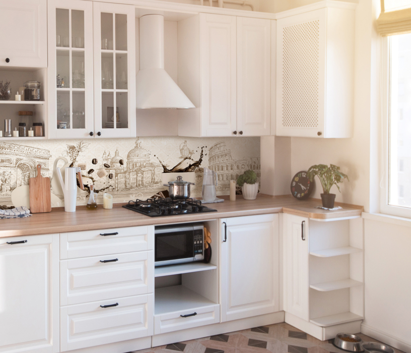 Стеновые панели, Интерьерная панель из стекла 2000*600*6 мм MGF26_сладкий_кофе