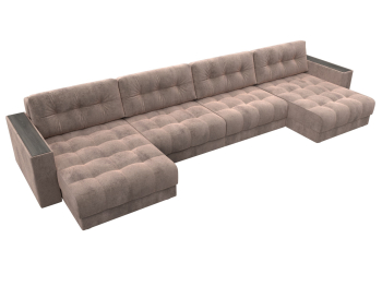 Диван П-образный с декором Лига-049 НПБ Лонг, велюр TOWER