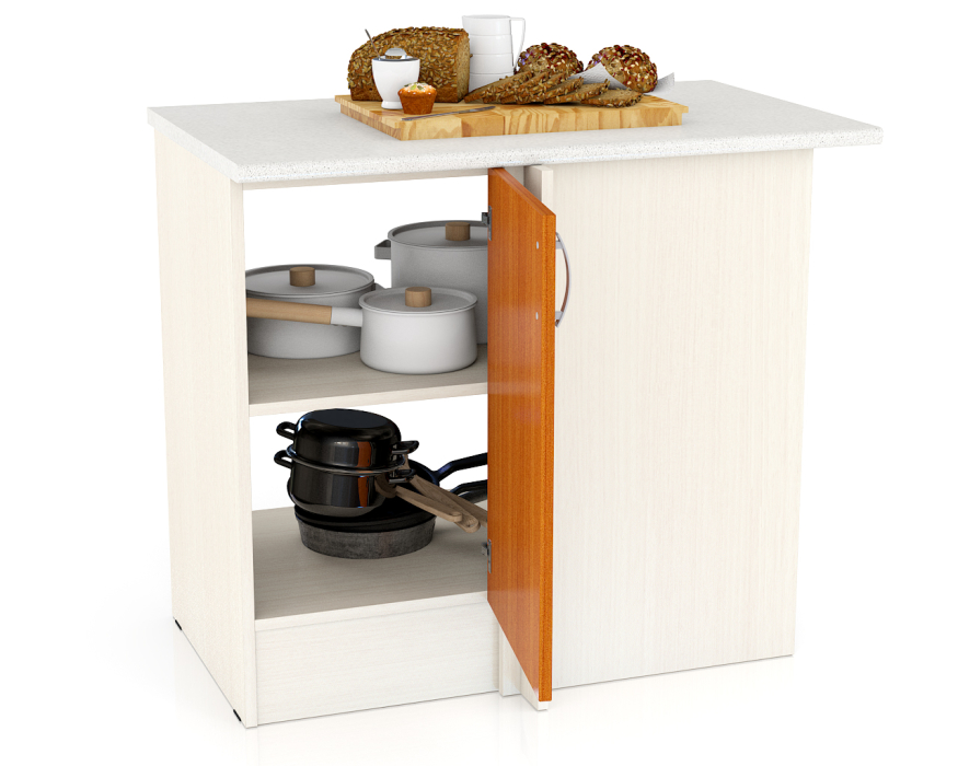 Кухонные шкафы, Стол Мери ШНУ1000 нижний угловой 100 см. 