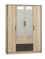 Шкафы распашные, Шкаф 4-х створчатый Лирика