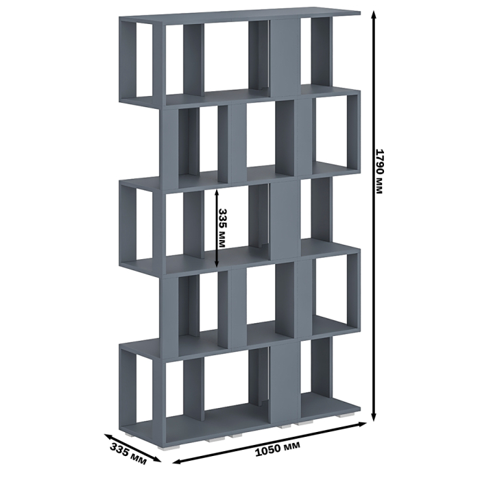 Стеллажи, Комплект их 3-х открытых стеллажей.