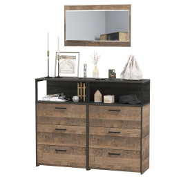 Два комода с ящиками Трувор 13.307.02 и зеркало