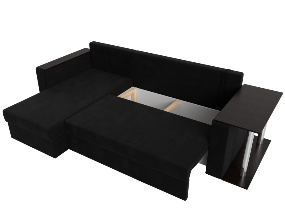 Диваны угловые в гостиную, Угловой диван Атланта левый угол, микровельвет