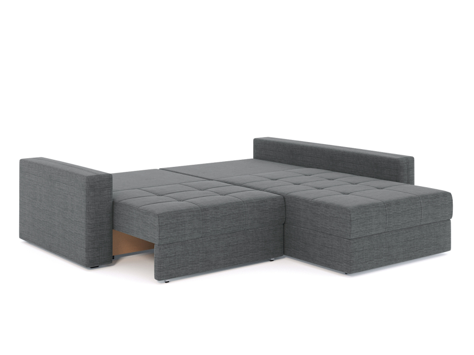 Диваны угловые в гостиную, Диван-кровать угловой Брест 2 секции еврокнижка, рогожка