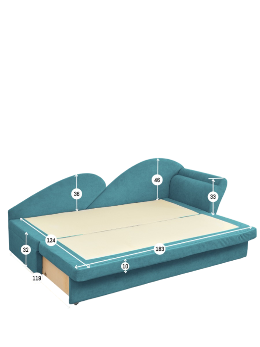 Диваны угловые кухонные, Диван 2212 правый угол