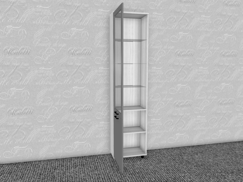 Шкафы пеналы, Модульная система Грейс Шкаф ШК-5044  Снежный Ясень