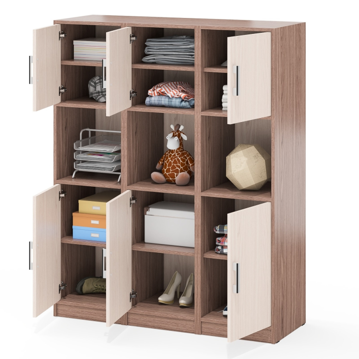 Шкафы двухстворчатые, Набор из трёх пеналов с нишей СК-9