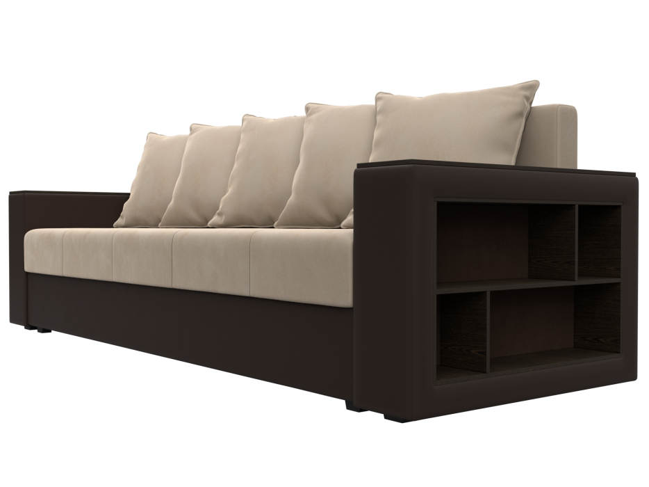 Диваны прямые, Диван прямой Дубай Лайт, велюр/экокожа