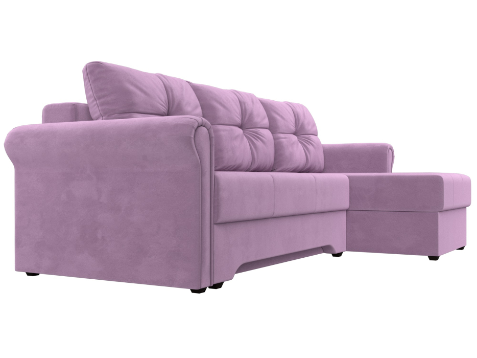 Диваны угловые в гостиную, Угловой диван Леон правый угол, микровельвет
